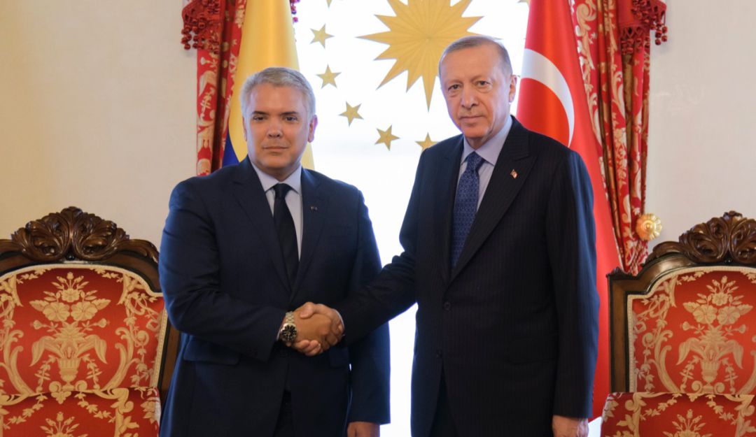 Encuentro entre Duque y Erdogan. Foto: Presidencia de Colombia Encuentro entre Duque y Erdogan. Foto: Presidencia de Colombia