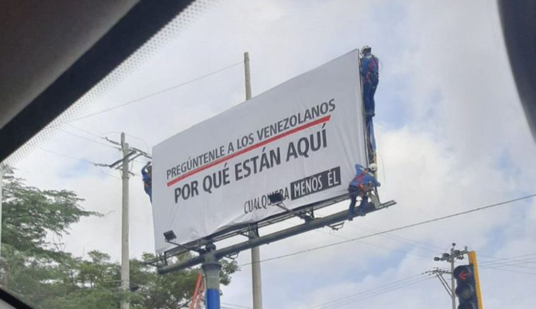 Vallas en el Magdalena: En Santa Marta polémica valla despierta molestia en migrantes venezolanos Vallas en el Magdalena: En Santa Marta polémica valla despierta molestia en migrantes venezolanos