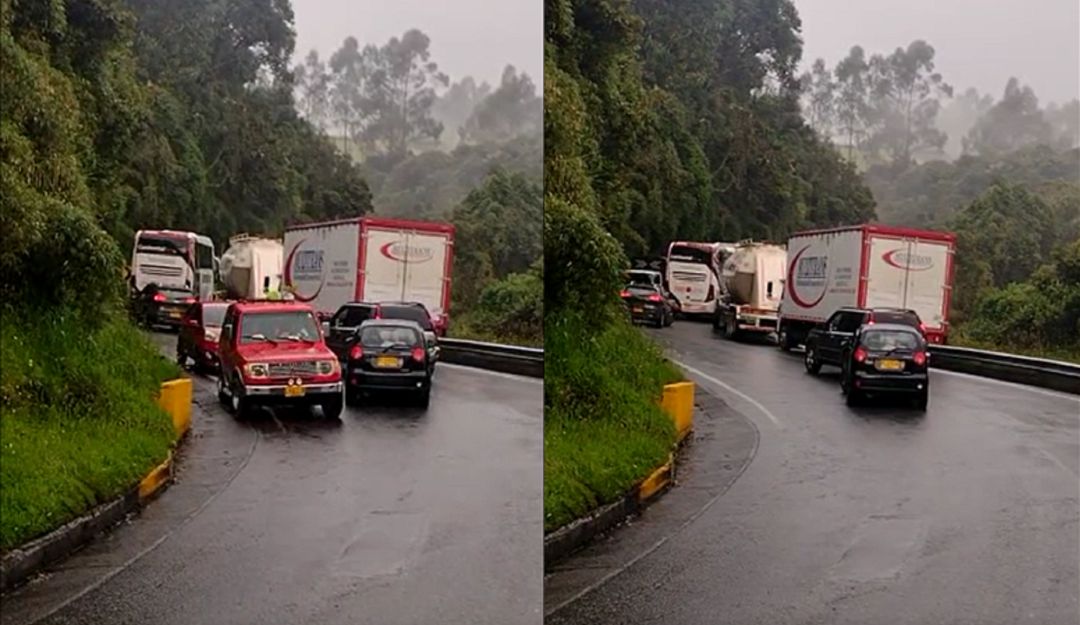 Imprudencia en la vía Manizales - Fresno Imprudencia en la vía Manizales - Fresno
