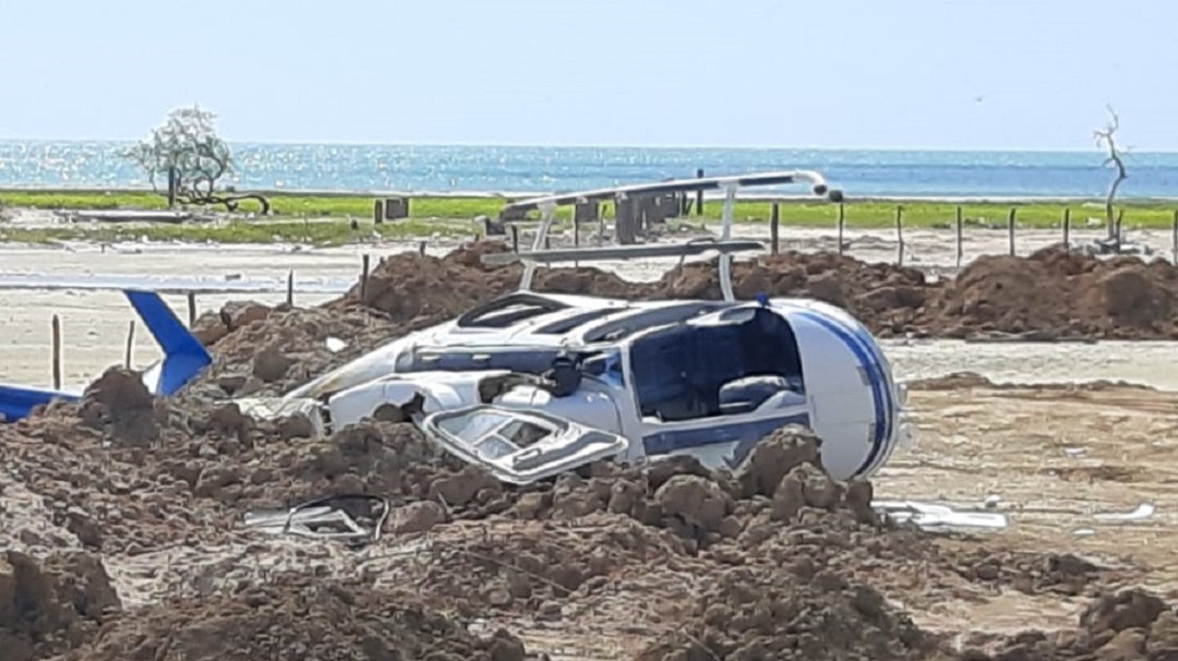 Investigan accidente de helicóptero en La Guajira