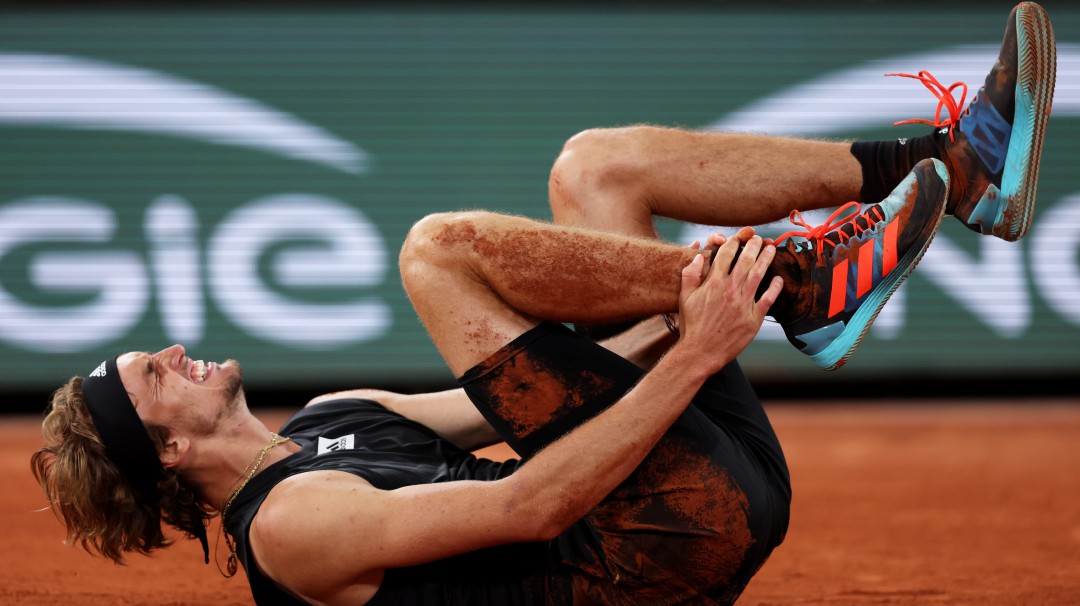 Zverev fue operado de los ligamentos tras lesionarse en Roland Garros