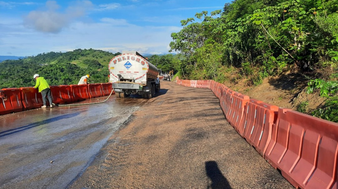 Se habilitó paso a un carril por la nueva Ruta del Cacao