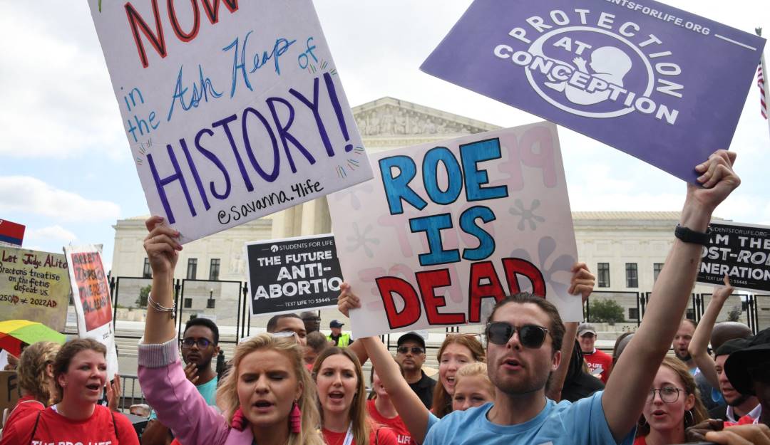 Manifestantes en contra de Roe v. Wade. Foto: Getty Manifestantes en contra de Roe v. Wade. Foto: Getty