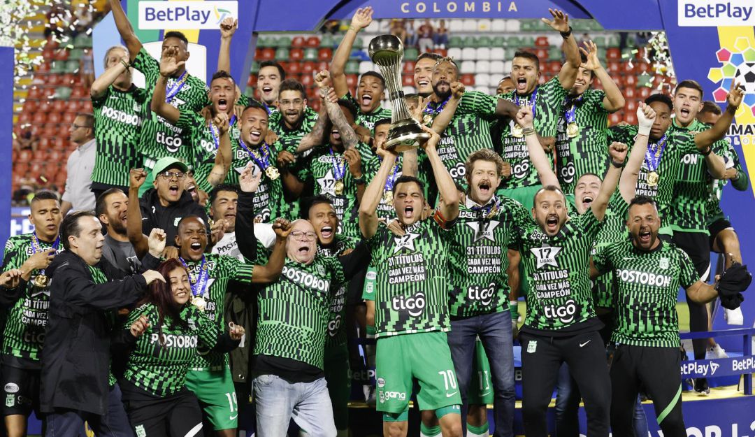 Festejo del título de Atlético Nacional en Ibagué Festejo del título de Atlético Nacional en Ibagué