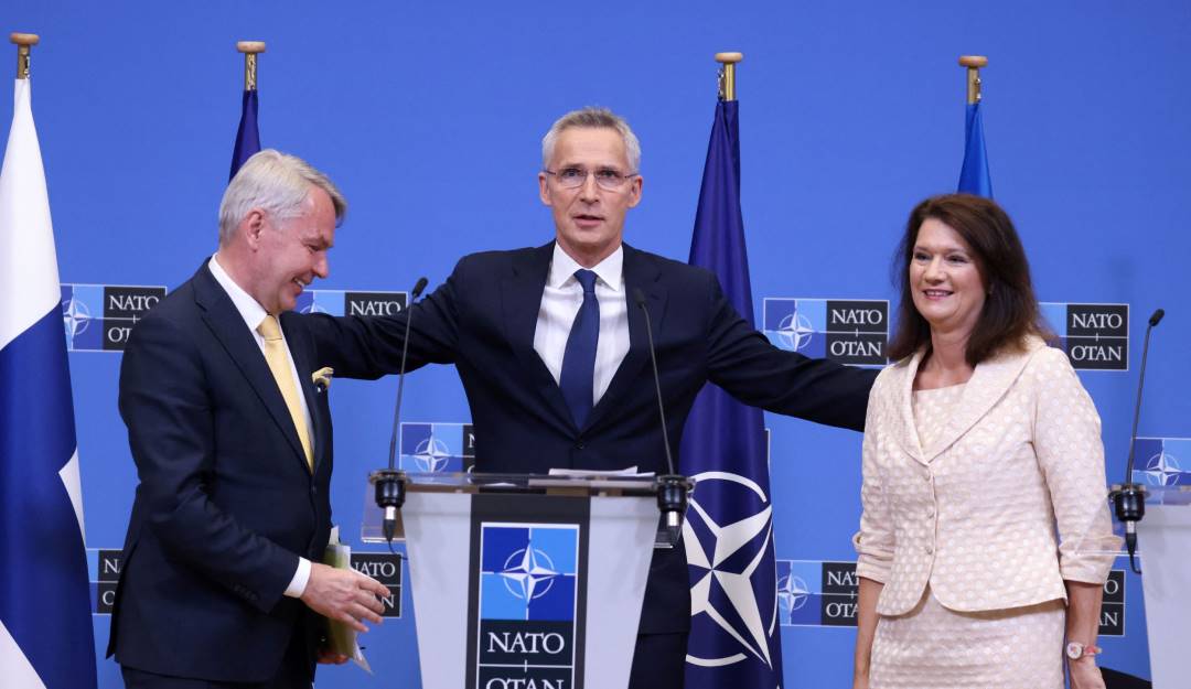 En Bruselas se encontraron los ministros de exteriores de Suecia y Finlandia. Foto: Getty En Bruselas se encontraron los ministros de exteriores de Suecia y Finlandia. Foto: Getty