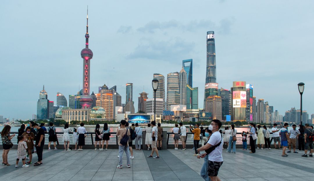 Vista del Centro Financiero de Shanghai. Vista del Centro Financiero de Shanghai.