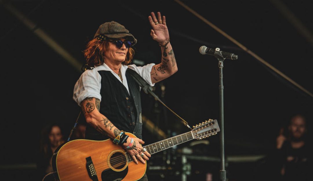 Johnny Depp en concierto Johnny Depp en concierto