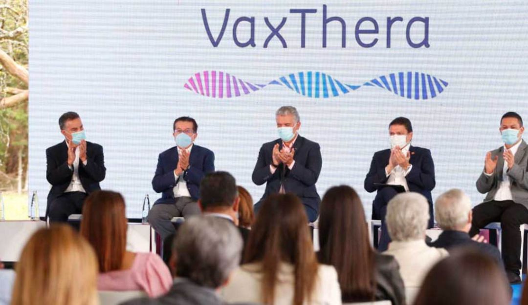 Presidente Duque da inicio a la construcción de la planta de VaxThera, que le permitirá a Colombia recuperar su soberanía en producción de vacunas Presidente Duque da inicio a la construcción de la planta de VaxThera, que le permitirá a Colombia recuperar su soberanía en producción de vacunas
