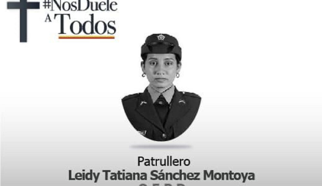 Patrullera Leidy Sánchez Montoya. Patrullera Leidy Sánchez Montoya.