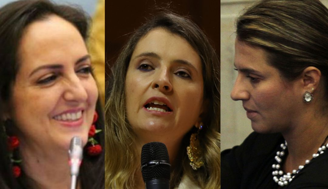 Las senadoras María Fernanda Cabal, Paloma Valencia y Paola Holguín Las senadoras María Fernanda Cabal, Paloma Valencia y Paola Holguín