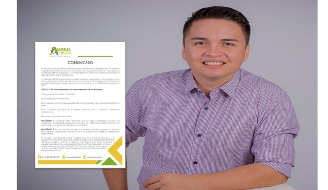 El diputado fue el segundo de mayor votación en la lista conservadora a la Asamblea de este departamento. El diputado fue el segundo de mayor votación en la lista conservadora a la Asamblea de este departamento.