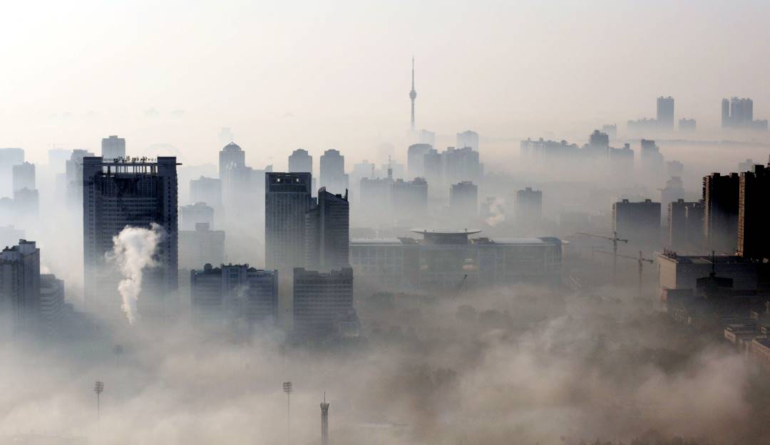 Contaminación de aire en Wuhan, China. Foto: Getty Contaminación de aire en Wuhan, China. Foto: Getty