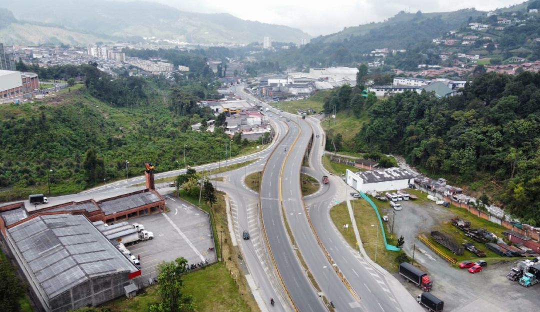 Obras viales de la variante Manizales Obras viales de la variante Manizales
