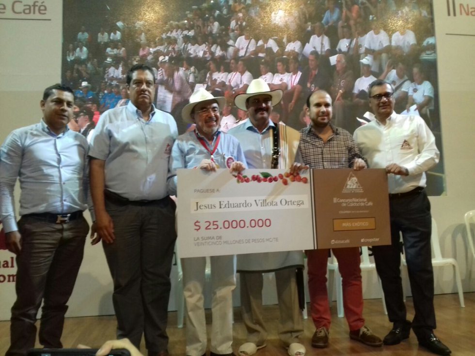 En exótico, el mejor café fue el producido por Eduardo Villota de Café San Alberto, cafetero del municipio de Buenavista (Quindío), En exótico, el mejor café fue el producido por Eduardo Villota de Café San Alberto, cafetero del municipio de Buenavista (Quindío),