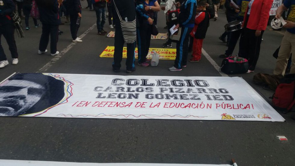 Profesores de 25 regiones del país, viajaron a Bogotá para protestar. Profesores de 25 regiones del país, viajaron a Bogotá para protestar.