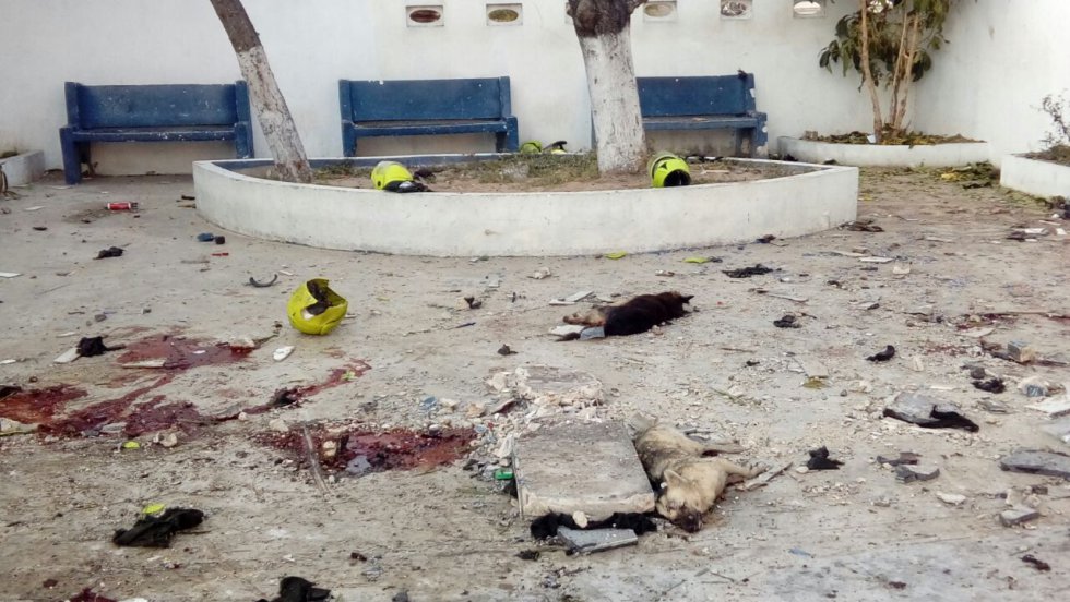 Así quedó estación de Policía en el barrio San José al sur de