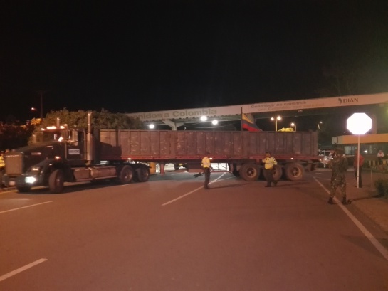 Vehículos de carga pesada que cruzaron el 20 de septiembre del 2016
