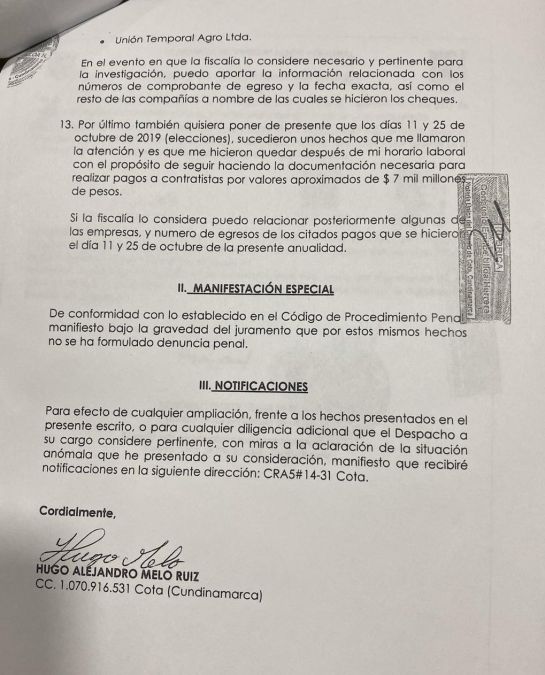 Robo de recursos en la Alcaldía de Cota, Cundinamarca, Colombia: Denuncian millonario y descarado robo de recursos en Cota, Cundinamarca