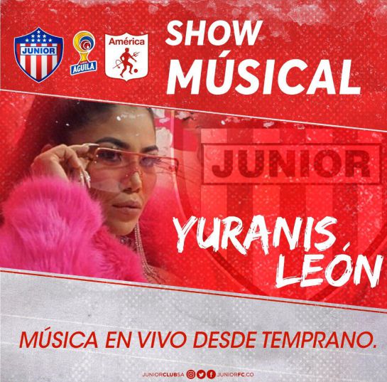 Yuranis León cantará en la final Junior VS América
