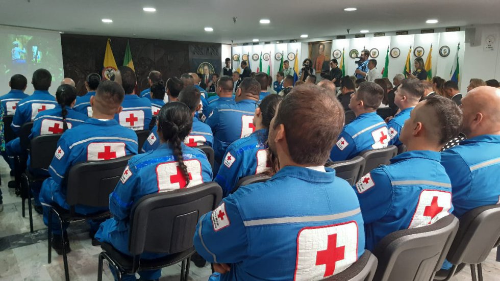30 socorristas de la Cruz Roja, Quindío certificados en búsqueda y rescate 30 socorristas de la Cruz Roja, Quindío certificados en búsqueda y rescate