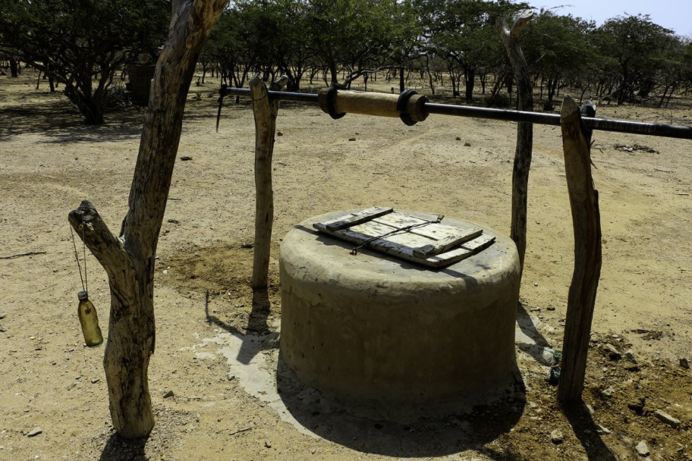El pozo fue cerrado por la sequía. Hace más de cinco años no llueve. El pozo fue cerrado por la sequía. Hace más de cinco años no llueve.