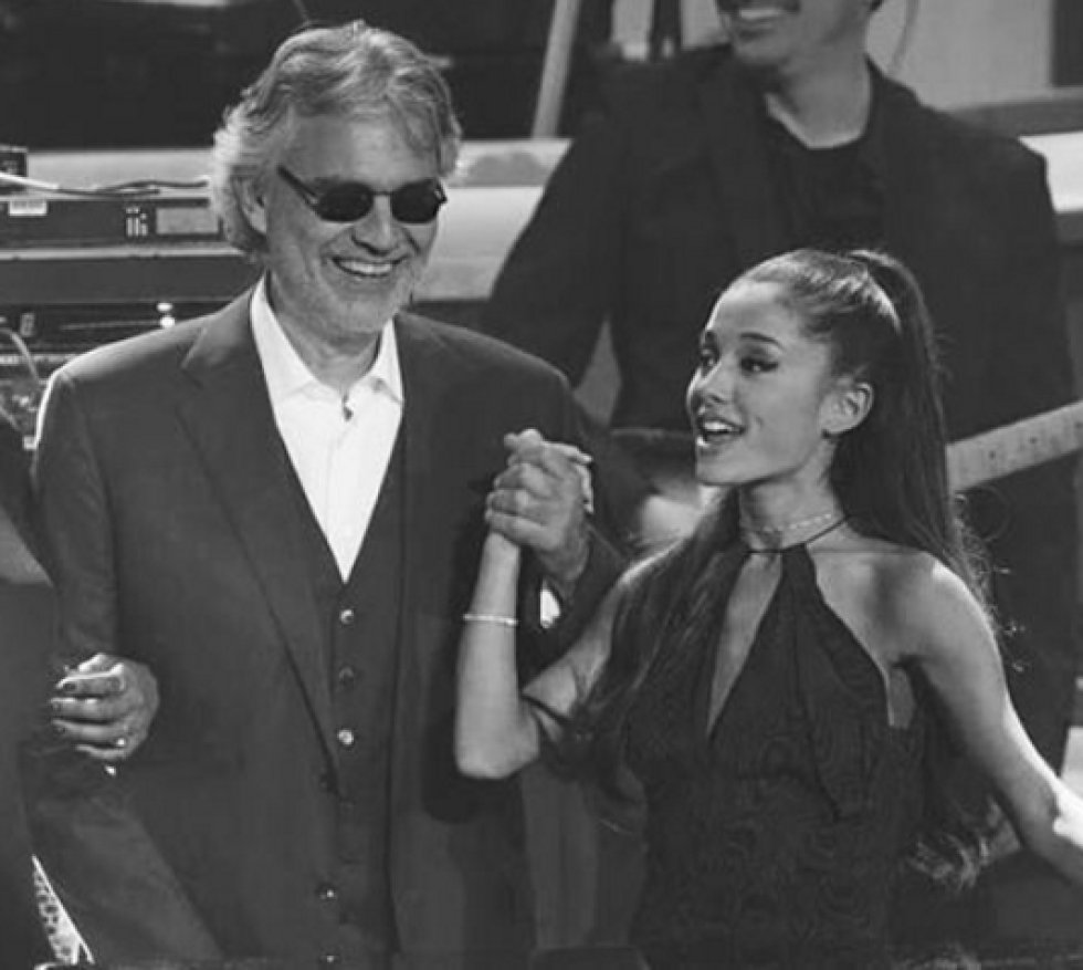 La artista ha colaborado con grandes figuras de la música como Andrea Bocelli y más recientemente con Christina Aguilera. La artista ha colaborado con grandes figuras de la música como Andrea Bocelli y más recientemente con Christina Aguilera.