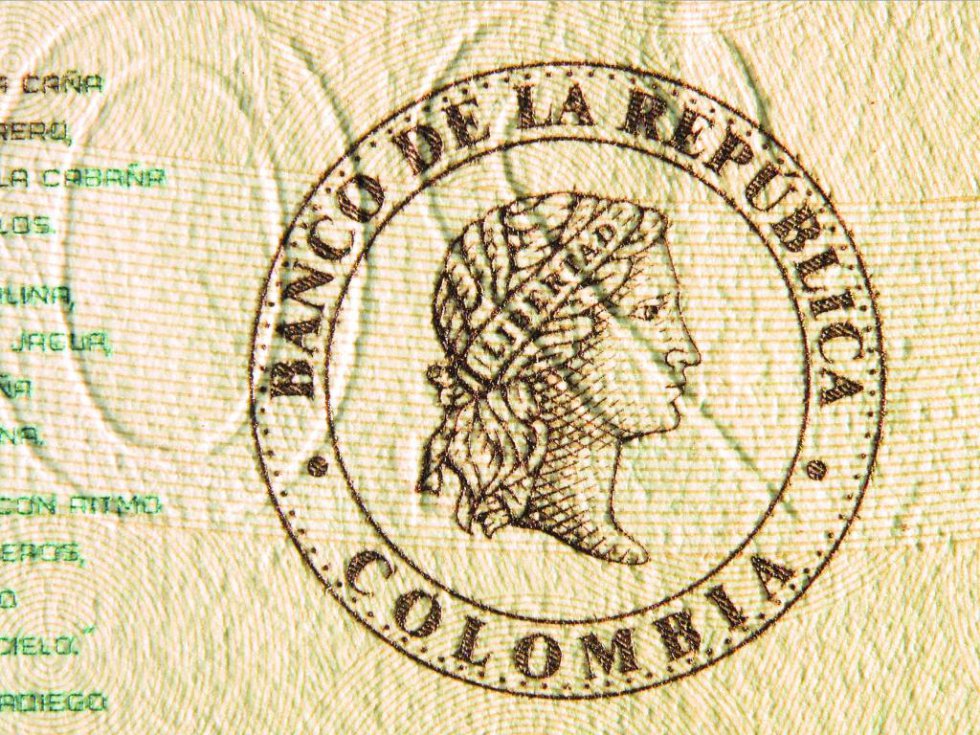 Otro de los elementos presentes en el billete de 20.000 es el infaltable logo del Banco de la República. Otro de los elementos presentes en el billete de 20.000 es el infaltable logo del Banco de la República.