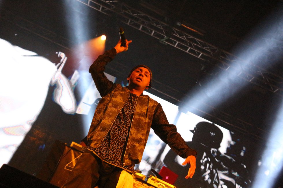 La mítica agrupación de rap bogotana ‘La Etnnia’ hizo saltar a los asistentes al evento. La mítica agrupación de rap bogotana ‘La Etnnia’ hizo saltar a los asistentes al evento.