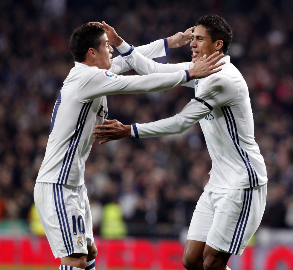 Raphael Varane marcó el 2-0 a los 28 minutos del encuentro. Raphael Varane marcó el 2-0 a los 28 minutos del encuentro.