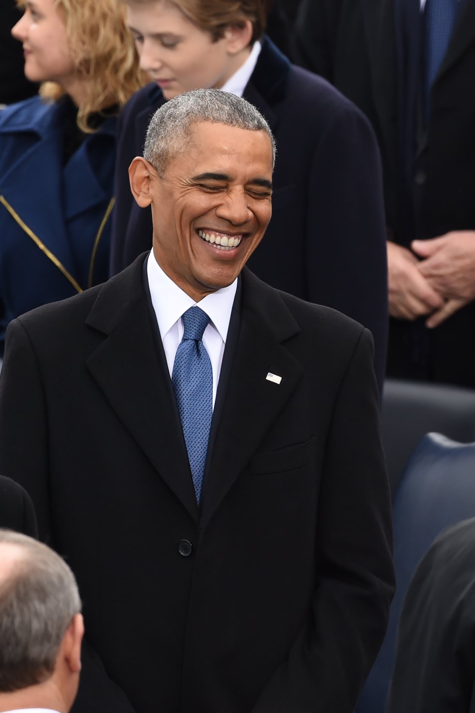Barack Obama en la ceremonia de posesión de Donald Trump como nuevo presidente de Estados Unidos. Barack Obama en la ceremonia de posesión de Donald Trump como nuevo presidente de Estados Unidos.