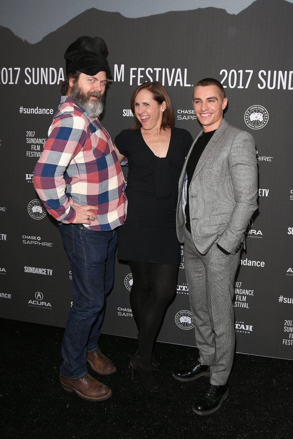 Actors Nick Offerman, Molly Shannon, y Dave Franco en El Festival de Cine de Sundance en Utah. Actors Nick Offerman, Molly Shannon, y Dave Franco en El Festival de Cine de Sundance en Utah.