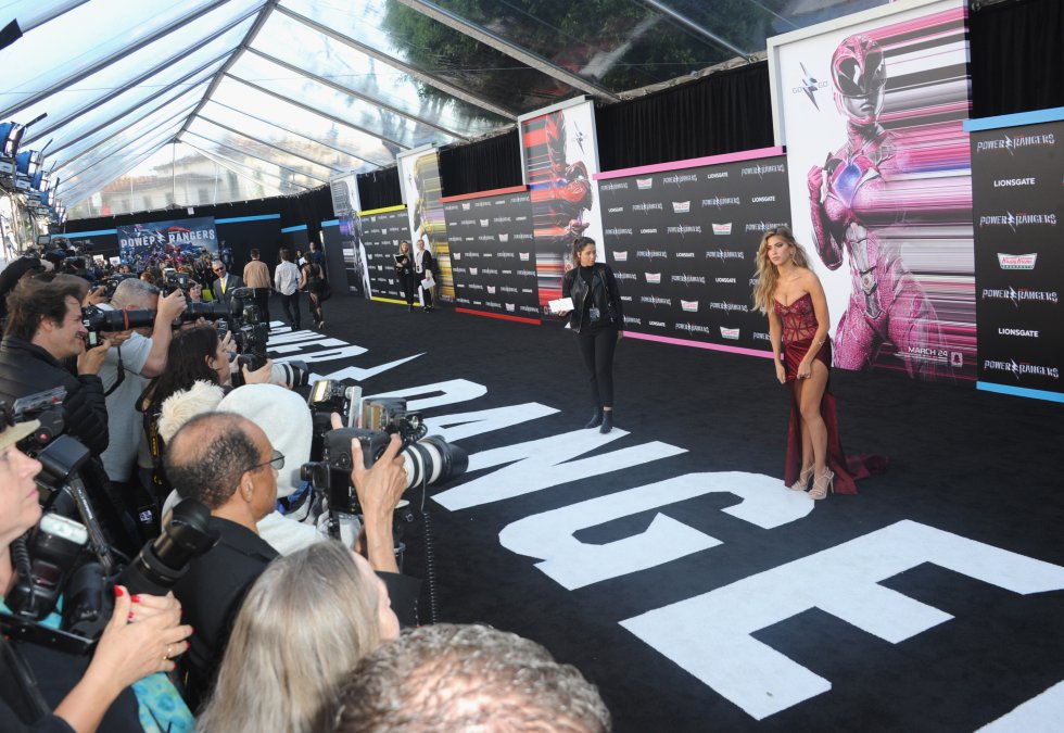 Austin St. John, Walter Jones, Jason David Frank y David Yost estuvieron en la alfombra roja de la premiere. Austin St. John, Walter Jones, Jason David Frank y David Yost estuvieron en la alfombra roja de la premiere.