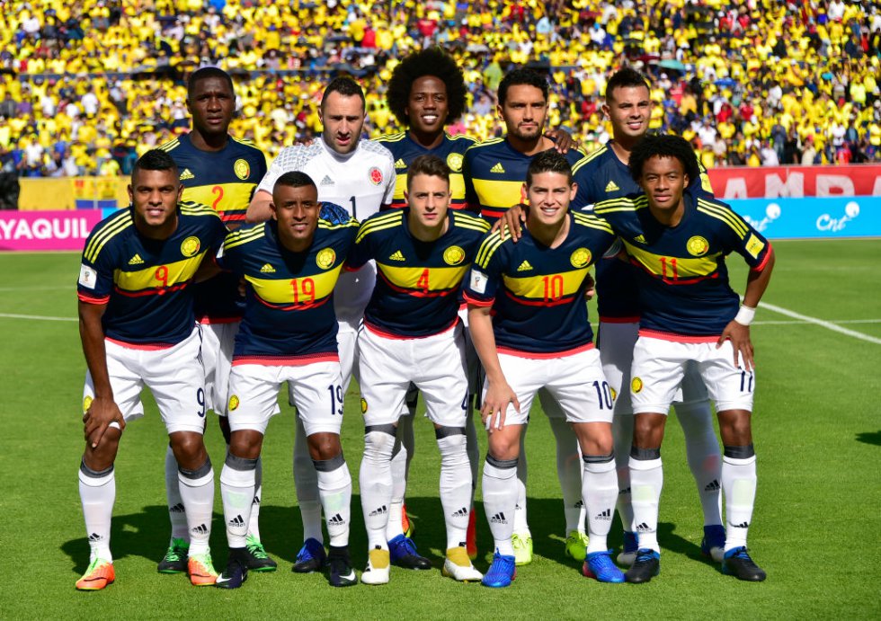 Así formó Colombia al inicio del encuentro. Así formó Colombia al inicio del encuentro.