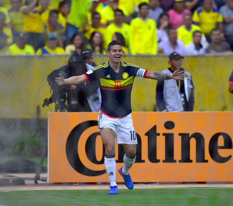 James abrió el marcador a los 20 minutos del juego. James abrió el marcador a los 20 minutos del juego.