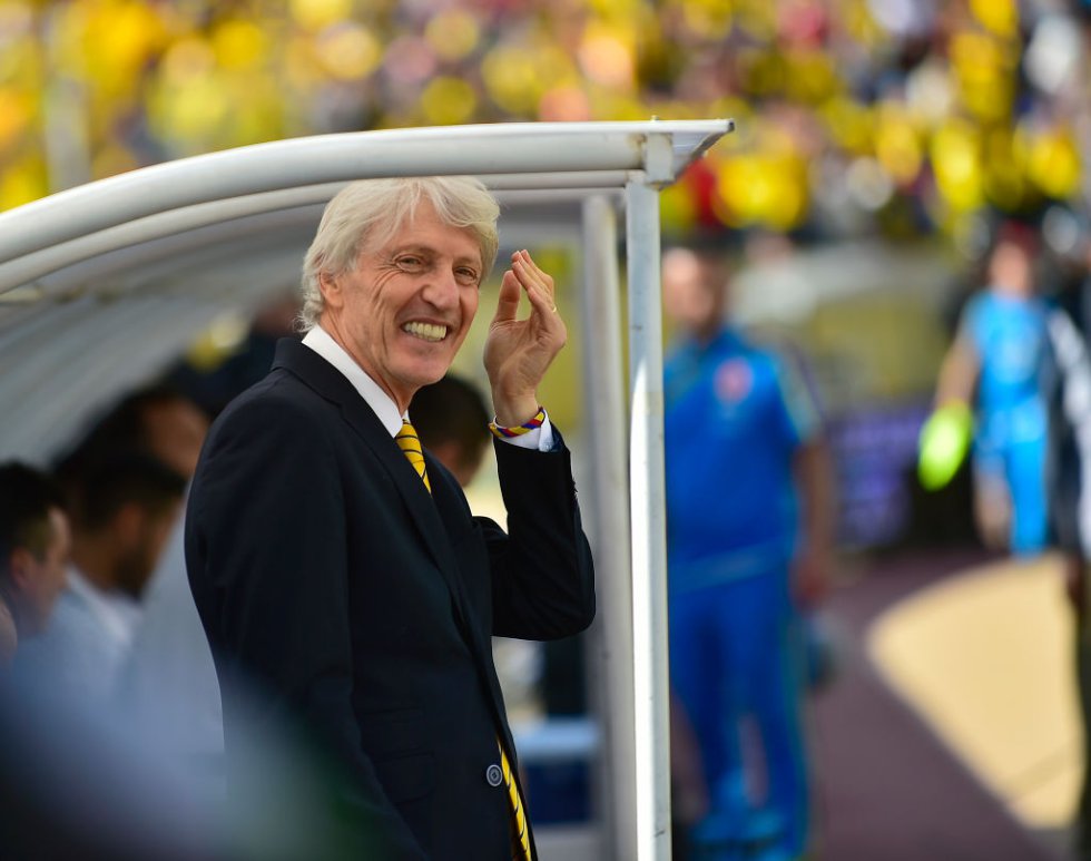 José Pékerman se mostró sonriente durante el encuentro. José Pékerman se mostró sonriente durante el encuentro.
