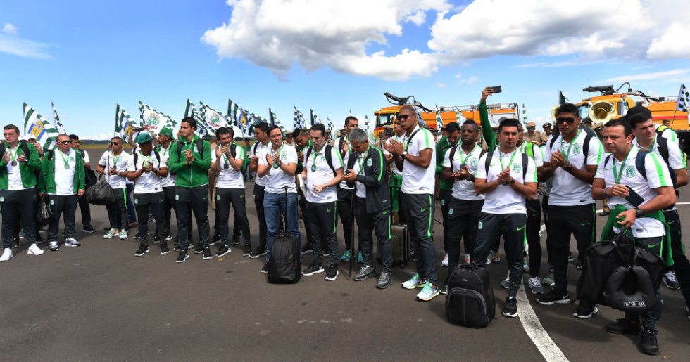 La delegación de Nacional agradece el recibimiento en Chapecó. La delegación de Nacional agradece el recibimiento en Chapecó.