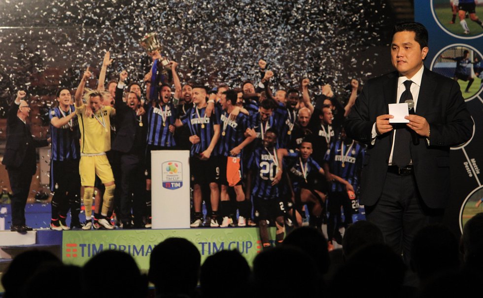 Erick Thohir, de Indonesia, es el representante de un consorcio Chino que compró al Inter de Milán en 2013, pero no ha podido recobrar su grandeza en las canchas. Erick Thohir, de Indonesia, es el representante de un consorcio Chino que compró al Inter de Milán en 2013, pero no ha podido recobrar su grandeza en las canchas.