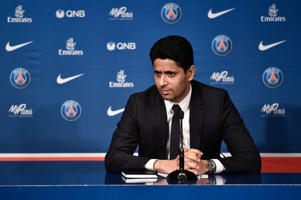 Con Nasser Ghanim Al-Khelaïfi, el Paris Saint Germain ha dominado la Liga en Francia, aunque aún está en deuda con la Liga de Campeones. Con Nasser Ghanim Al-Khelaïfi, el Paris Saint Germain ha dominado la Liga en Francia, aunque aún está en deuda con la Liga de Campeones.