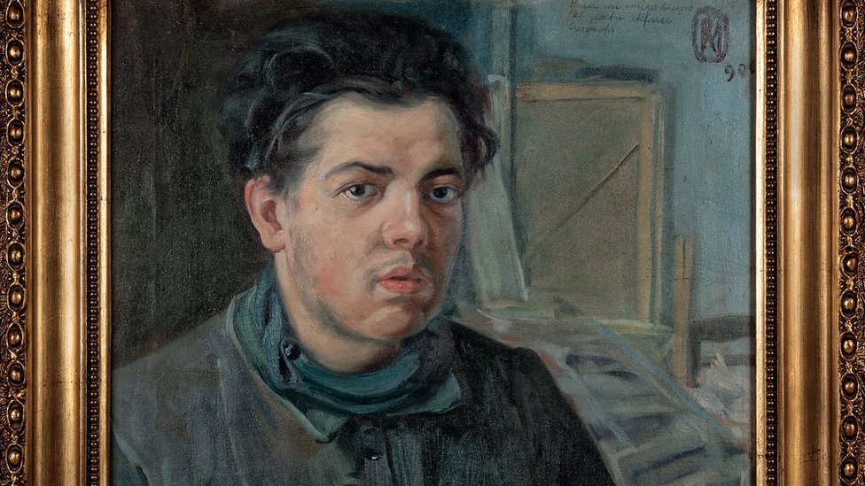 Diego Rivera nació en Guanajato, México, en 1886. El hecho de ser unos años más joven que Pablo Picasso, que nació en Málaga, España, en 1881 hizo que se diera por hecho que el español era el mentor y el mexicano el alumno. Pero como se ve en esta exhibición, la realidad fue más compleja. (Obra: "Autorretrato", óleo sobre lienzo, Diego Rivera, 1906). Diego Rivera nació en Guanajato, México, en 1886. El hecho de ser unos años más joven que Pablo Picasso, que nació en Málaga, España, en 1881 hizo que se diera por hecho que el español era el mentor y el mexicano el alumno. Pero como se ve en esta exhibición, la realidad fue más compleja. (Obra: "Autorretrato", óleo sobre lienzo, Diego Rivera, 1906).