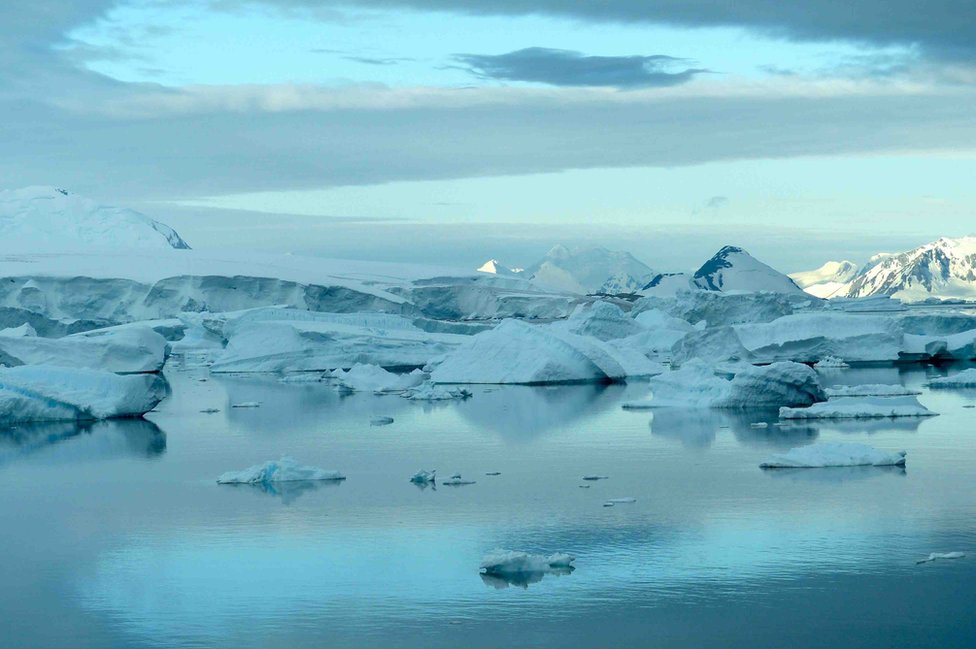 Mike Meredith: "Esta foto la tomé en la Península Antártica mientras sacaba los instrumentos que necesitaba para calcular el cambio climático oceánico". Mike Meredith: "Esta foto la tomé en la Península Antártica mientras sacaba los instrumentos que necesitaba para calcular el cambio climático oceánico".