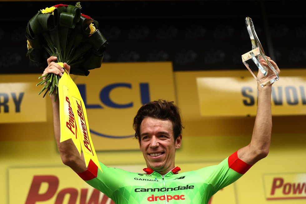 Rigoberto Urán se ubica en la cuarta posición como el mejor colombiano de la carrera a 55"; mientras que Nairo Quintana es octavo a 2'13" del primer puesto. Rigoberto Urán se ubica en la cuarta posición como el mejor colombiano de la carrera a 55"; mientras que Nairo Quintana es octavo a 2'13" del primer puesto.