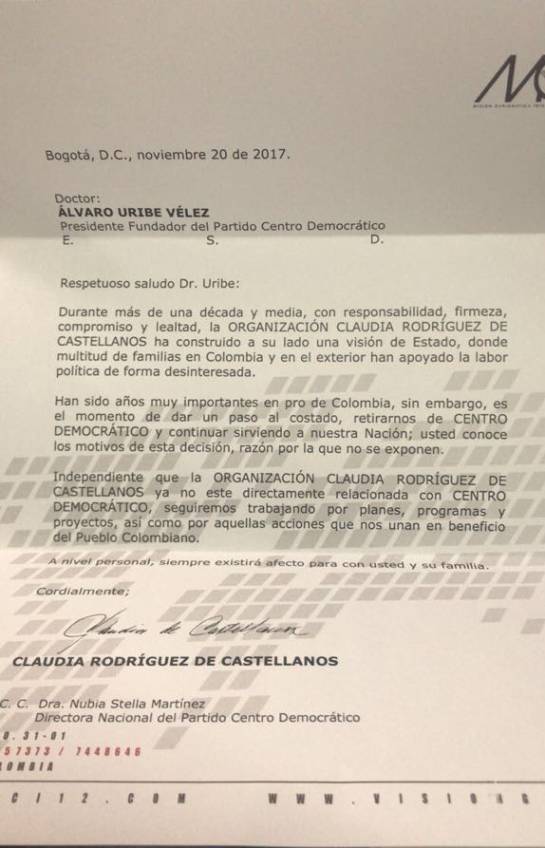 Importante sector de cristianos le dijo "chao" al Uribismo 