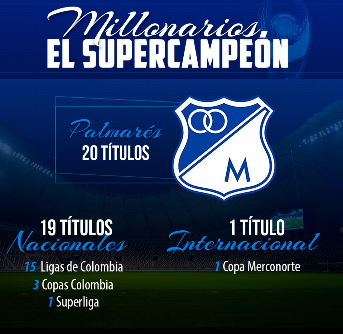 superliga millonarios campeón Supercampeón Millonarios llegó a 20