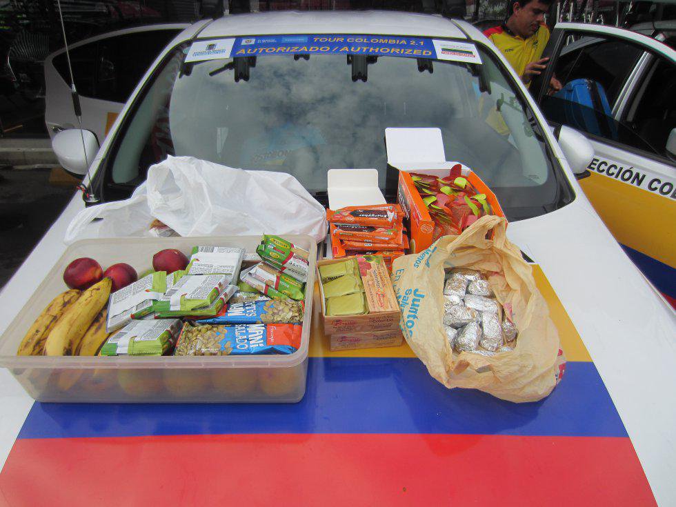 La comida que cargan los equipso colombianos La comida que cargan los equipso colombianos