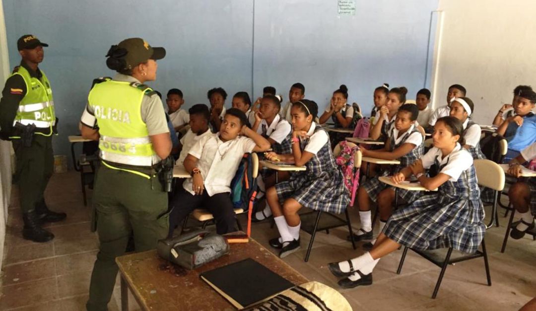 Clemencia Policía Actividad Niños Bolívar: Policía realiza jornada de seguridad en Clemencia, Bolívar