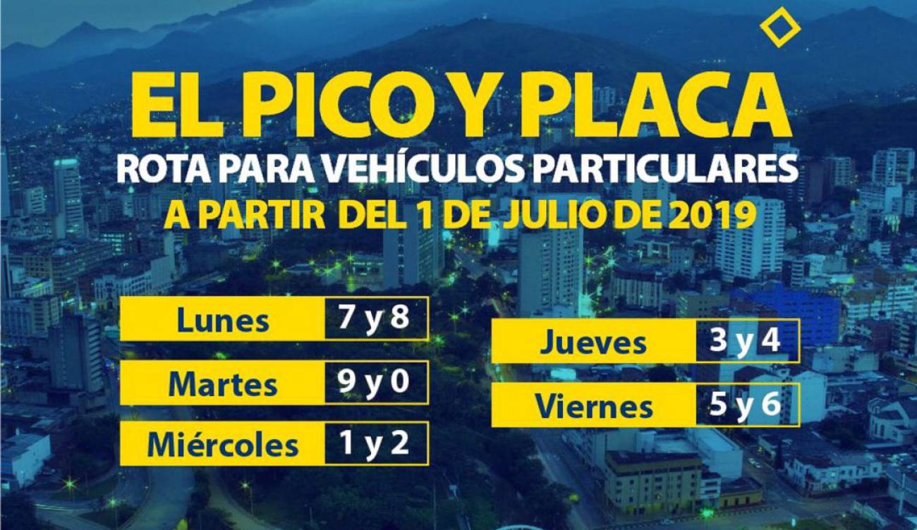Pico y Placa Cali Hoy inicia rotación de pico y placa en Cali Cali