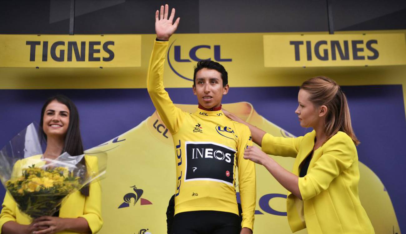 Image result for egan bernal podio en el tour de france