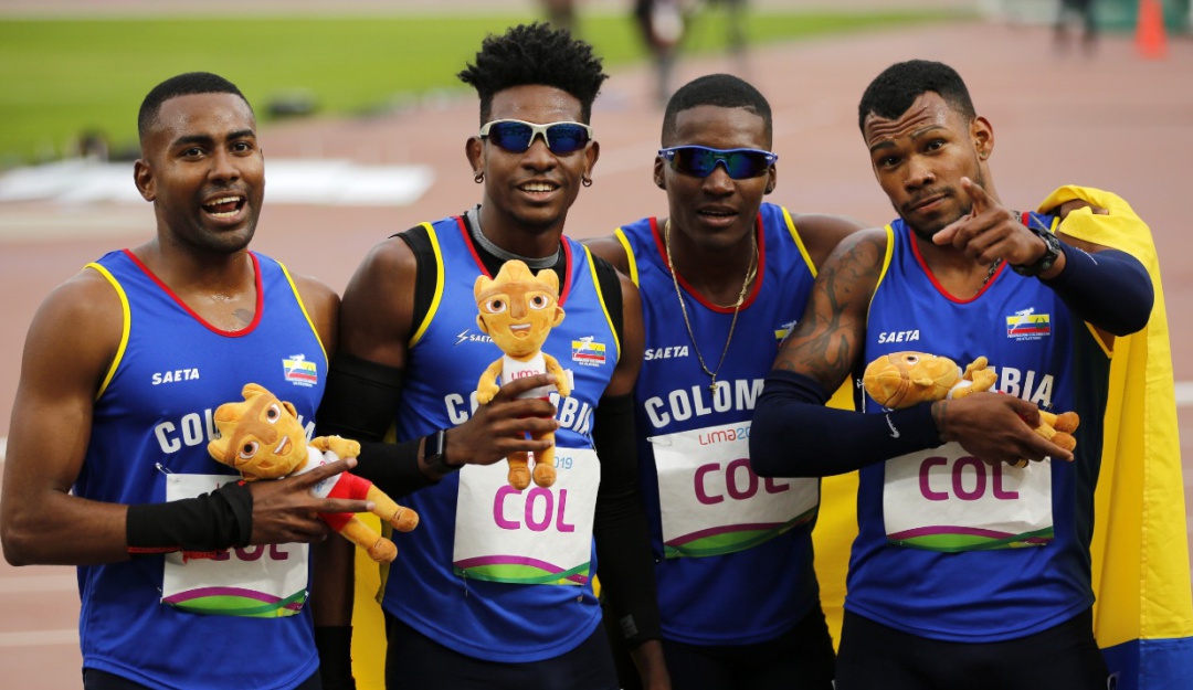 Resultado de imagen para colombia atletismo 4 x 400 metros