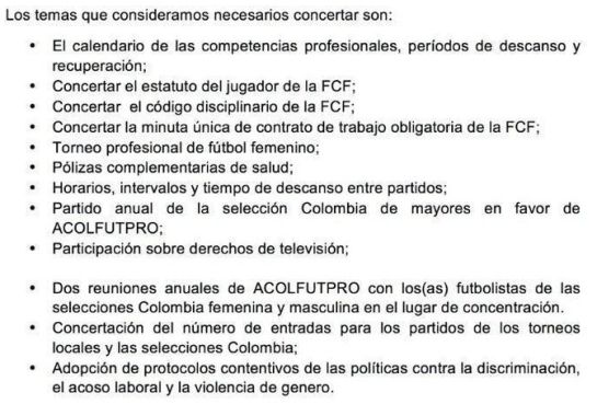 Acolfutpro huelga de jugadores pliego de peticiones Dimayor: Jugadores del fútbol colombiano decididos a irse a paro