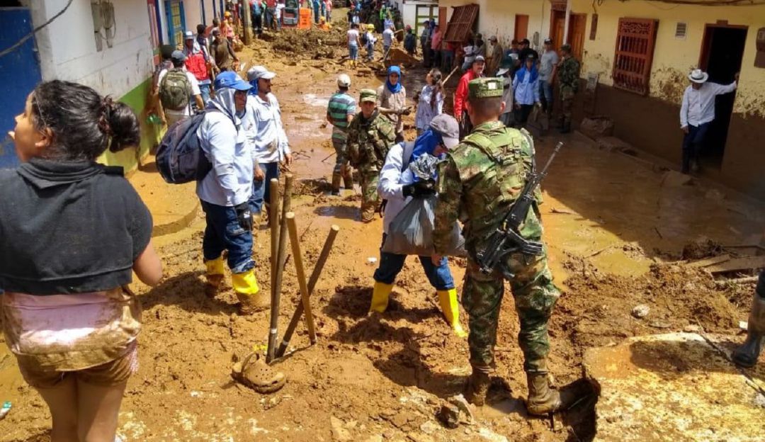 Ejército Nacional custodia zona de desastre en Jericó. - Caracol Radio